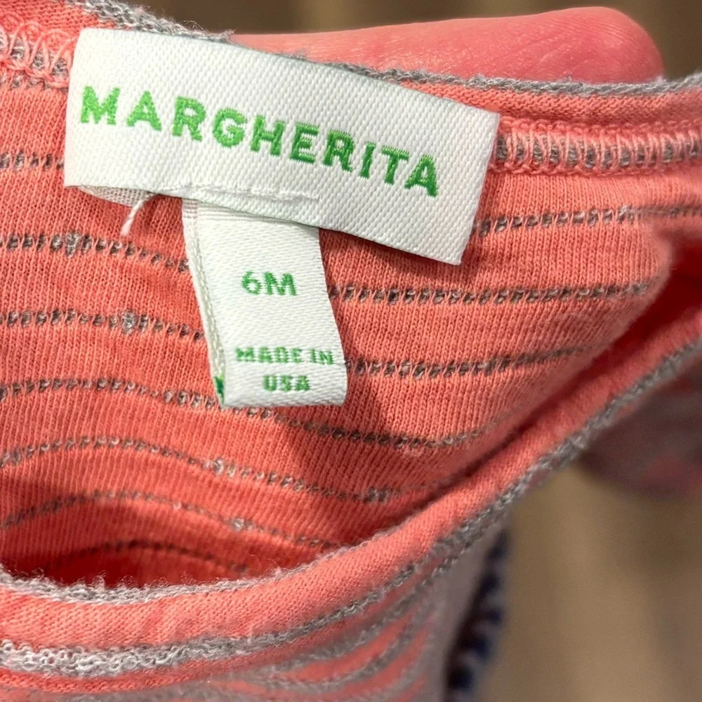 Margherita Striped Short Sleeve Pocket T-shirt